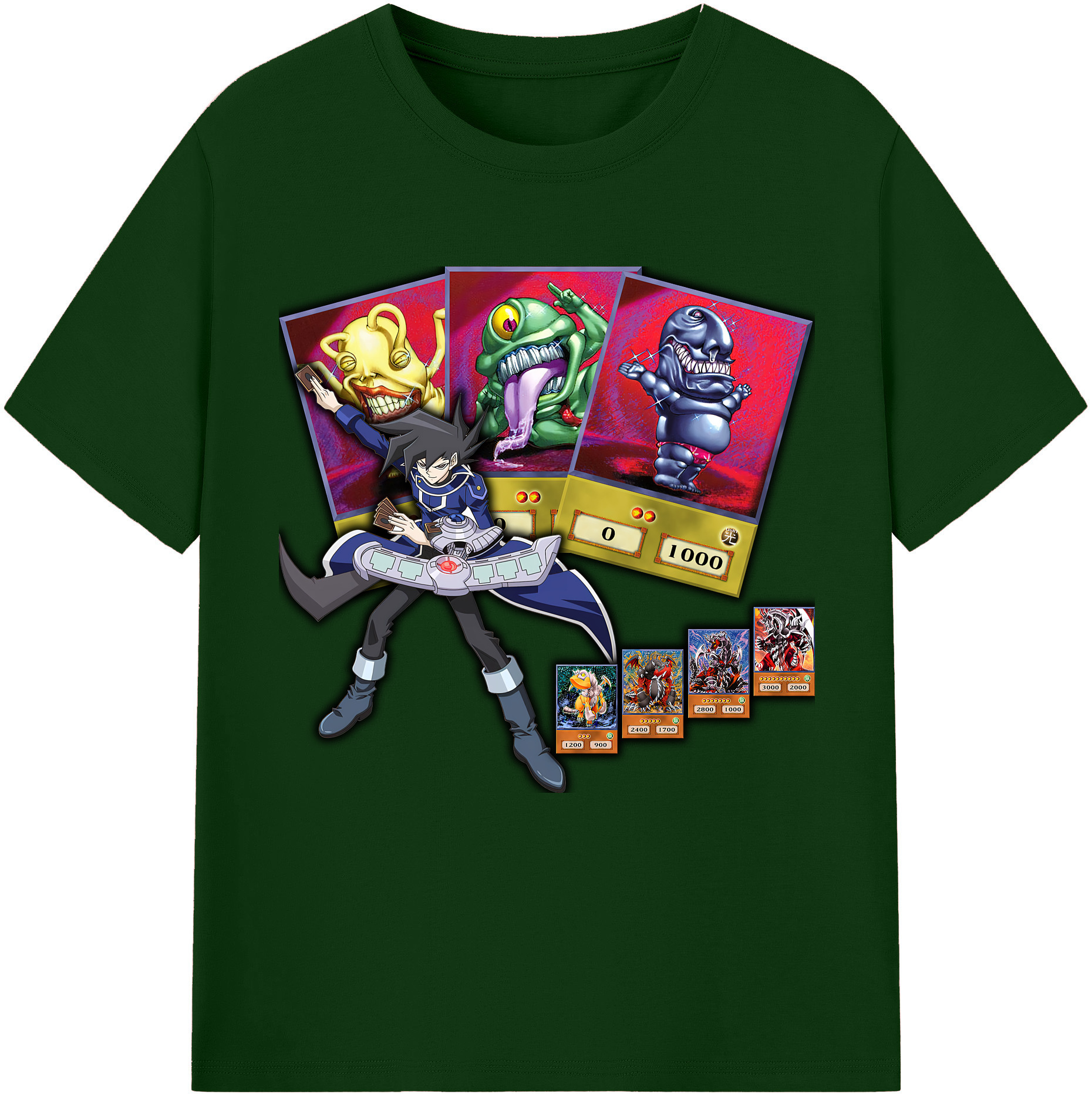 （画像用） 遊☆戯☆王 Yu-Gi-Oh! 綿100％半袖Tシャツ（フロントプリント）